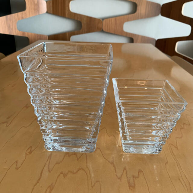 Francfranc(フランフラン)のFrancfranc ガラスフラワーベース　2個セット インテリア/住まい/日用品のインテリア小物(花瓶)の商品写真