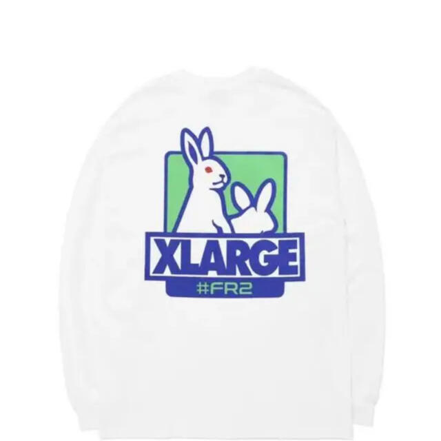 XLARGE(エクストララージ)のXLARGE with FR2 L/S Tee ホワイト L メンズのトップス(Tシャツ/カットソー(七分/長袖))の商品写真