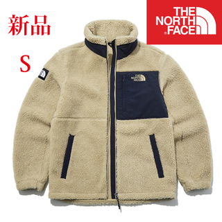 ザノースフェイス(THE NORTH FACE)の新品【海外限定】ザ ノース フェイス シェルパ フリース ゴールドベージュS(ブルゾン)