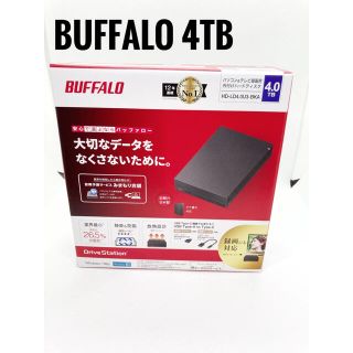 バッファロー(Buffalo)の【新品】HD-LD4.0U3-BKA バッファロー  外付けHDD 4TB (PCパーツ)