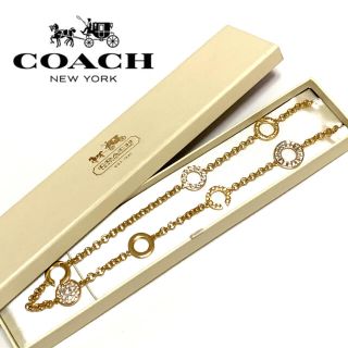 コーチ(COACH)のレア★廃盤【極美品】coach コーチ　オプアート　ネックレス　ゴールド(ネックレス)