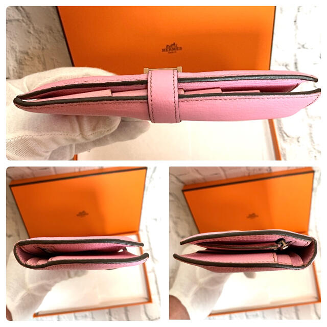 早い者勝ち❣️ HERMES エルメス ベアンスフレ ピンク 長財布