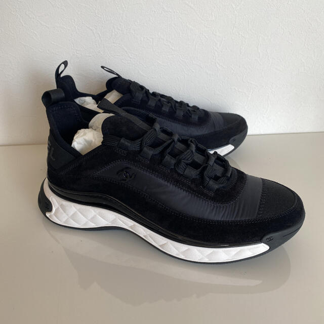 CHANEL メンズ スニーカー ブラック 42 ※希少※ 靴/シューズ CHANEL メンズ スニーカー ブラック 42 ※希少※ 靴/シューズ