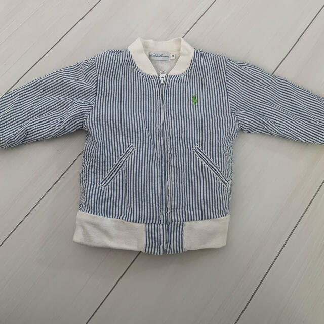 POLO RALPH LAUREN(ポロラルフローレン)のmiiiiiktyさん専用　ラルフローレン  ストライプ　長袖　 キッズ/ベビー/マタニティのベビー服(~85cm)(ジャケット/コート)の商品写真