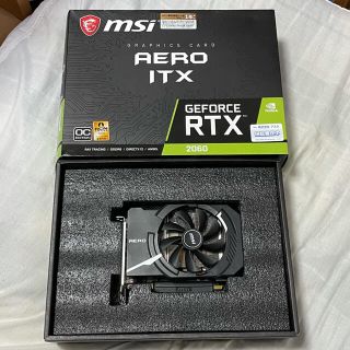 エイスース(ASUS)のMSI GeForce RTX 2060 AERO ITX 6G OC(PCパーツ)