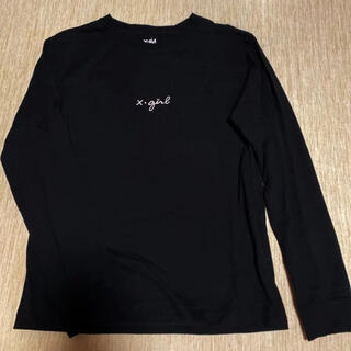 エックスガール(X-girl)のx-girl ロンT 長袖　ブラック(Tシャツ(長袖/七分))