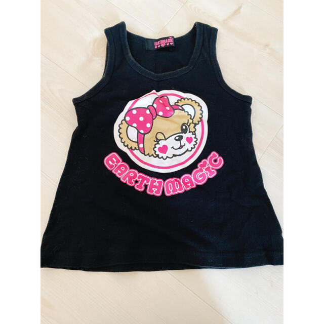 EARTHMAGIC(アースマジック)のアースマジック ノースリーブ キッズ/ベビー/マタニティのキッズ服女の子用(90cm~)(Tシャツ/カットソー)の商品写真