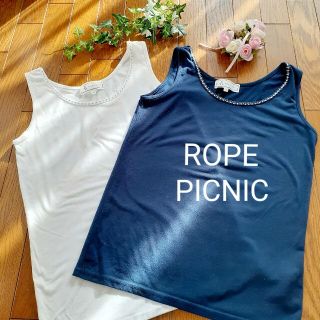 ロペピクニック(Rope' Picnic)のビジュー　タンクトップ　ロペピクニック　M(タンクトップ)