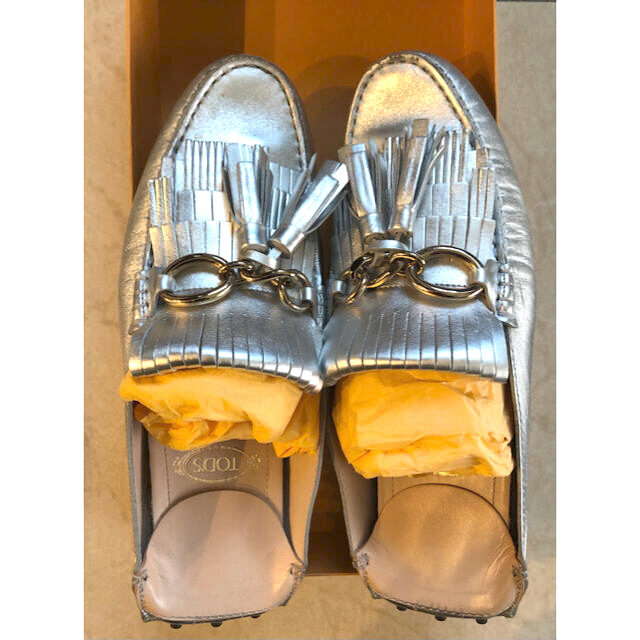 即納-96時間限定 TOD'S サボサンダル シルバー 39 - 通販 - www