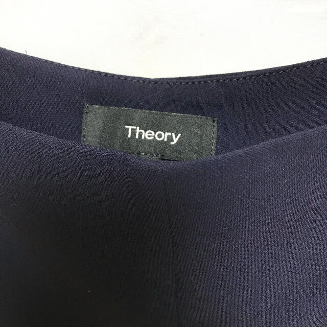 theory(セオリー)のTheory セオリー　レディース　ガウチョパンツ ワイドパンツ ネイビー レディースのパンツ(カジュアルパンツ)の商品写真