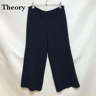 セオリー(theory)のTheory セオリー　レディース　ガウチョパンツ ワイドパンツ ネイビー(カジュアルパンツ)