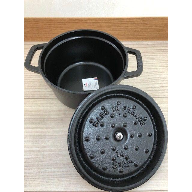 252】ストウブ STAUB ピコ ココット ラウンド 14cm ブラック www