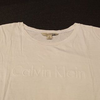 カルバンクライン(Calvin Klein)の未使用カルバンクライン レディース Tシャツ トップス 白 ホワイト M 美品(Tシャツ(半袖/袖なし))