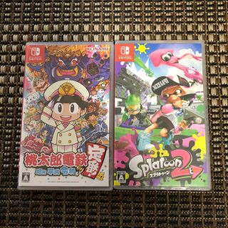 ニンテンドースイッチ(Nintendo Switch)の「桃太郎電鉄」「スプラトゥーン2」ニンテンドースイッチ　ソフト　2点セット(家庭用ゲームソフト)