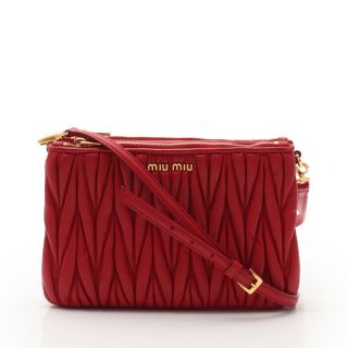 ミュウミュウ(miumiu)の3/14最終お値下げ✴︎美品 miumiuミュウミュウマテラッセショルダーバッグ(ショルダーバッグ)