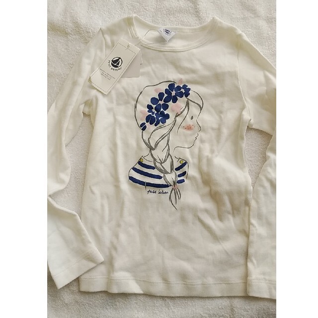 PETIT BATEAU(プチバトー)のプチバトー　キッズロングTｼｬﾂ キッズ/ベビー/マタニティのキッズ服女の子用(90cm~)(Tシャツ/カットソー)の商品写真