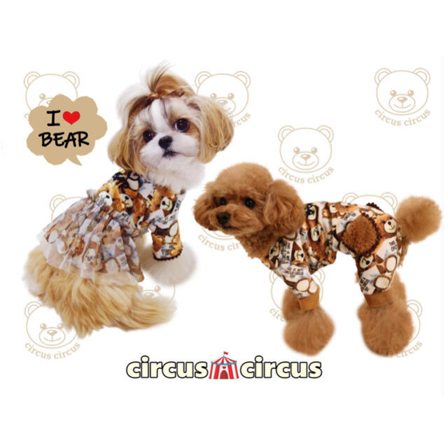 circus OP Sサイズ Toy Bear room wear 犬服