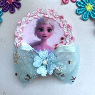 アナトユキノジョオウ(アナと雪の女王)のアナ雪　エルサ　ワッペン　ハンドメイド❣️(ファッション雑貨)