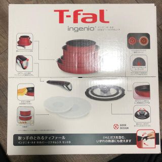 ティファール(T-fal)のT-fal ティファール インジニオ・ネオ　 IHルビー　9点セット IH対応 (鍋/フライパン)