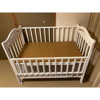直接受け渡し可】【石崎家具】ベビーベッド (ハイタイプ/120×70)の通販