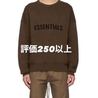 フィアオブゴッド(FEAR OF GOD)のfog essentials ニット　新品　ブラウン　セーター　限定カラー(ニット/セーター)