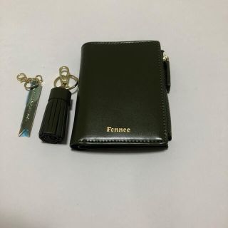 【箱なし】フェネック Wallet 財布【フリンジタッセル付き】カーキ(財布)