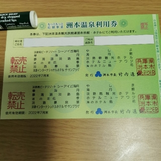 【専用】洲本温泉利用券3枚(宿泊券)