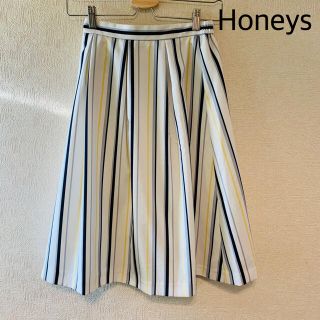 ハニーズ(HONEYS)の美品✰Honeys✰ハニーズ✰ストライプスカート✰(ひざ丈スカート)