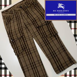 バーバリーブルーレーベル(BURBERRY BLUE LABEL)のバーバリー ブルーレーベル  クロップドパンツ  デニム　サイズ：36(クロップドパンツ)