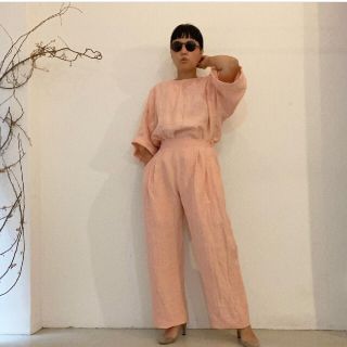 ネストローブ(nest Robe)のInstagram ito リネンpink tops 新品(シャツ/ブラウス(長袖/七分))