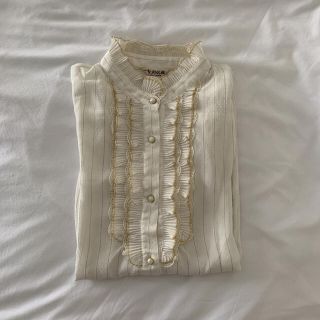 ロキエ(Lochie)のぱーる❤︎様専用･vintage/古着  フリルブラウス(シャツ/ブラウス(長袖/七分))