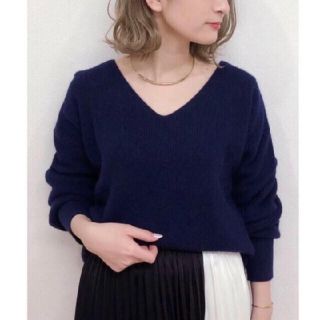 ラウンジドレス(Loungedress)の【専用】ラウンジドレス ニット ネイビー　グレーセット(ニット/セーター)