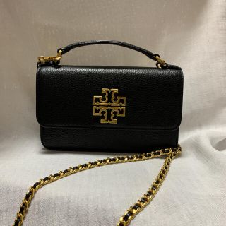 トリーバーチ(Tory Burch)のトリーバーチ ショルダーバッグ ブリテン ブラック×ゴールド(ショルダーバッグ)