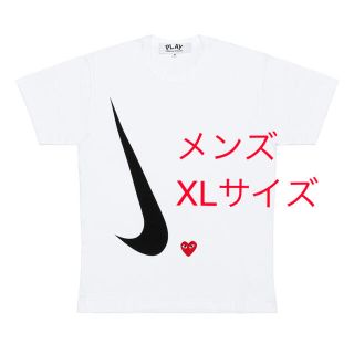 コムデギャルソン(COMME des GARCONS)のXLサイズ CDG Play Nike X Play T-Shirt White(Tシャツ/カットソー(半袖/袖なし))