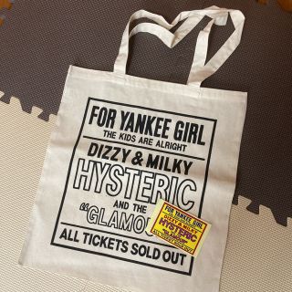 ヒステリックグラマー(HYSTERIC GLAMOUR)のヒステリックグラマー ノベルティ トート ステッカー付き(トートバッグ)