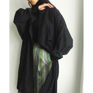 トゥデイフル(TODAYFUL)のtodayful Nylon Rough Gown ナイロン ラフ ガウン 38(ノーカラージャケット)