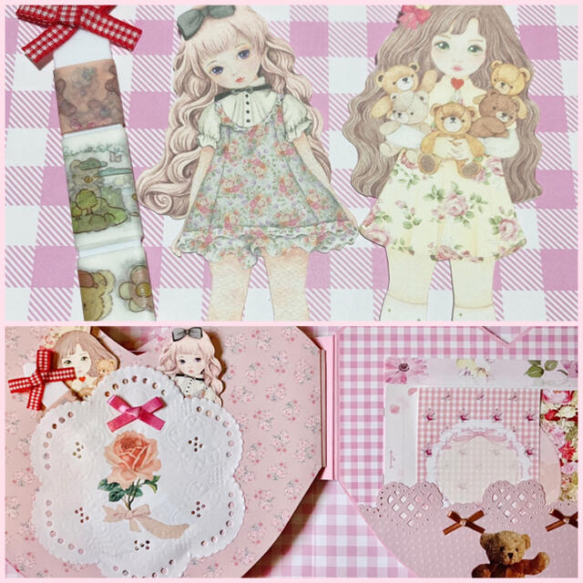 ♡Girly🎀ハート型おすそ分けファイル♡ ハンドメイドの文具/ステーショナリー(その他)の商品写真