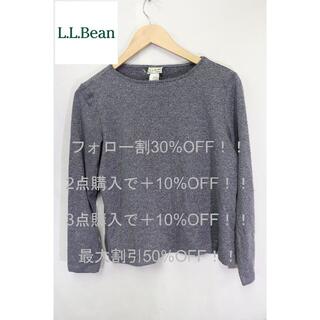 エルエルビーン(L.L.Bean)のプロフ必読L.L.BeanストレッチロングT/グレイ霜降り着心地アウトドアS(Tシャツ(長袖/七分))