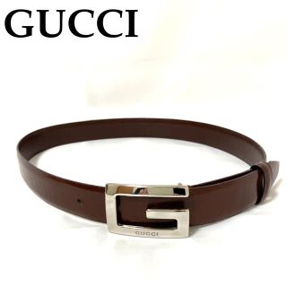 グッチ(Gucci)のオールドグッチ　ベルト　ヴィンテージ GUCCI Gバックル　ブラウン(ベルト)