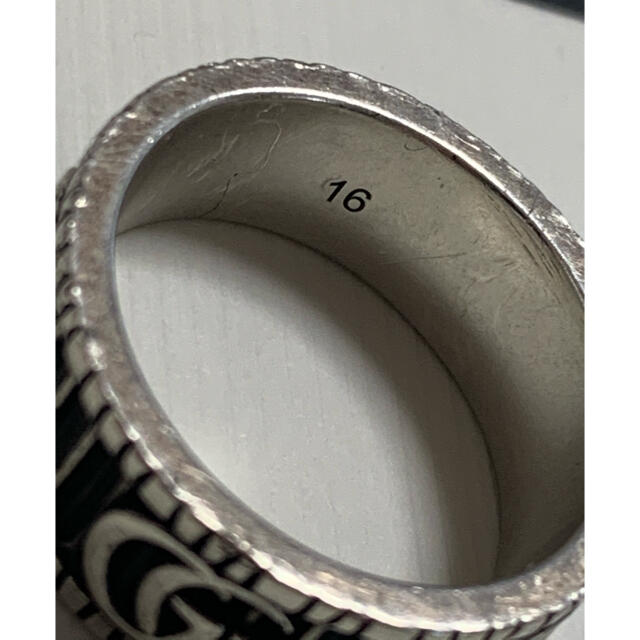 Gucci(グッチ)のGUCCI ダブルG シルバーリング　メンズ　16号　正規品　 メンズのアクセサリー(リング(指輪))の商品写真