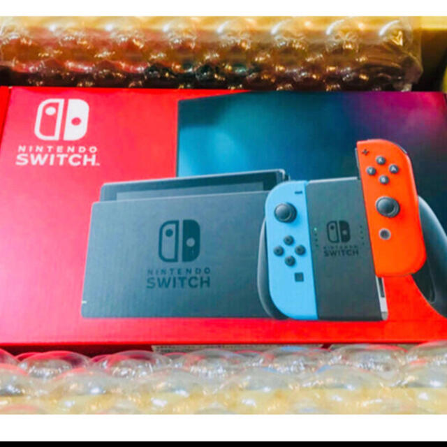 Nintendo Switch(ニンテンドースイッチ)の送料無料 新品 任天堂 ニンテンドースイッチ 本体 ネオン ブルー レッド エンタメ/ホビーのゲームソフト/ゲーム機本体(家庭用ゲーム機本体)の商品写真