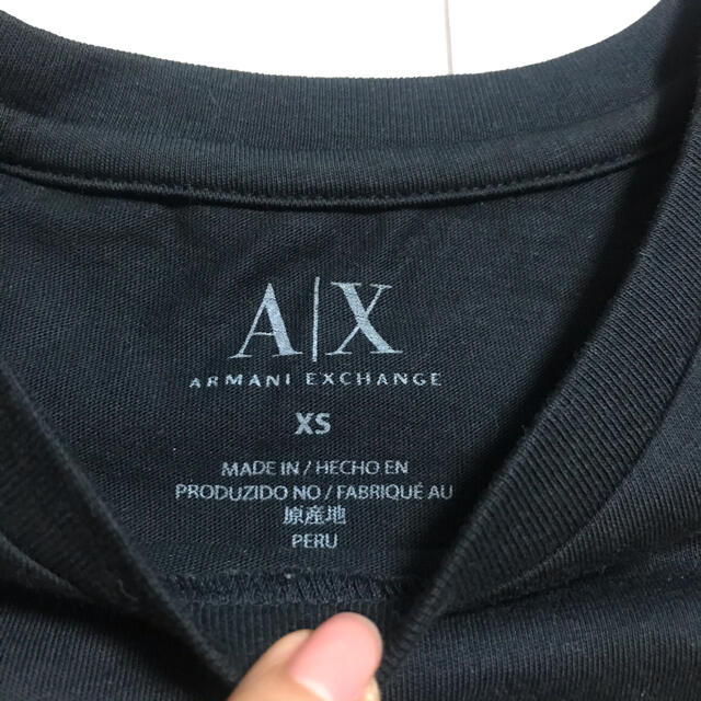 ARMANI EXCHANGE(アルマーニエクスチェンジ)のA/X♡黒Tシャツ(xsサイズ) レディースのトップス(Tシャツ(半袖/袖なし))の商品写真