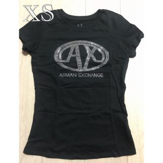 アルマーニエクスチェンジ(ARMANI EXCHANGE)のA/X♡黒Tシャツ(xsサイズ)(Tシャツ(半袖/袖なし))