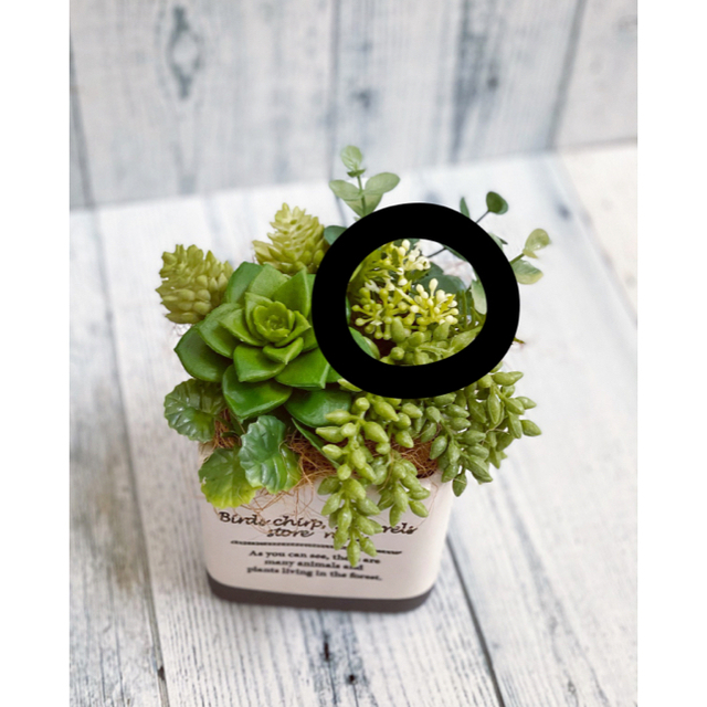 再販❁多肉植物の寄せ植え風アレンジ❁フェイクグリーン アレンジメント 再販❁多肉植物の寄せ植え風アレンジ❁フェイクグリーン アレンジメント