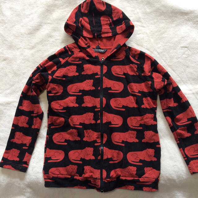 marimekko(マリメッコ)のマリメッコ  ライオンパーカー キッズ120 キッズ/ベビー/マタニティのキッズ服男の子用(90cm~)(ジャケット/上着)の商品写真