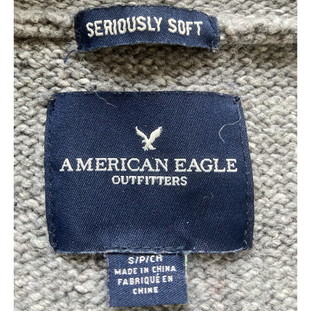 American Eagle(アメリカンイーグル)の【American Eagle】Knit Hoodie, Size:S メンズのトップス(ニット/セーター)の商品写真