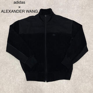 アレキサンダーワン(Alexander Wang)のadidas × ALEXANDER WANG ジップ　ジャケット　ブラック(ブルゾン)