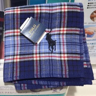 ポロラルフローレン(POLO RALPH LAUREN)のタオルハンカチ(2枚目→包装されてます)(ハンカチ/ポケットチーフ)