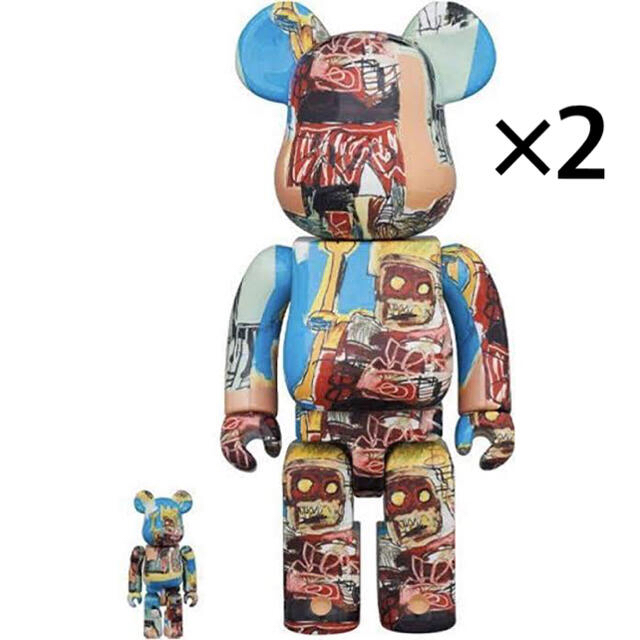 MEDICOM TOY(メディコムトイ)のBE@RBRICK JEAN-MICHEL BASQUIAT 100％ 400％ エンタメ/ホビーのフィギュア(その他)の商品写真