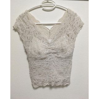 スナイデル(SNIDEL)のsnidel♡カットレースビスチェプル(カットソー(半袖/袖なし))